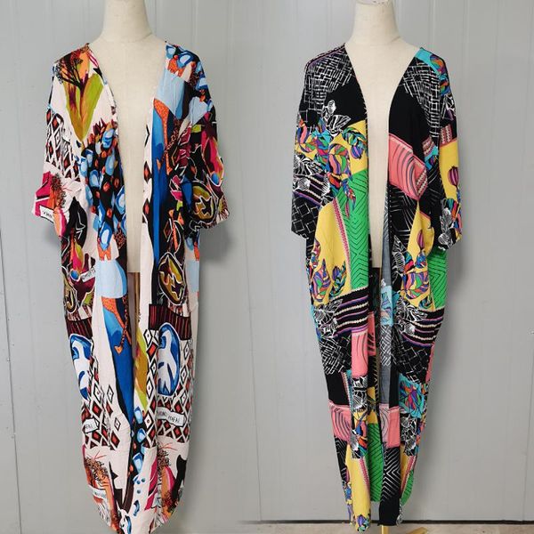women's swimwear bohemia printed bat sleeve summer beach wear women blouse long kimono patchwork cardigan maxi dresses swimsuit cover u, White;black
women's swimwear bohemia printed bat sleeve summer beach wear women blouse long kimono patchwork cardigan maxi dresses swimsuit cover u, White;black