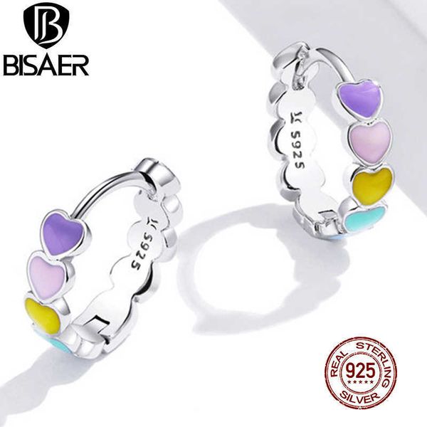 bisaer rainbow heart hoop earrings real 925 sterling silver colorful enamel round earrings for women wedding jewelry ece909 210924, Golden;silver
bisaer rainbow heart hoop earrings real 925 sterling silver colorful enamel round earrings for women wedding jewelry ece909 210924, Golden;silver