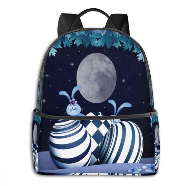 backpack rabbits with easter eggs in the night boy girl school bag for teenager student shoulder travel
backpack rabbits with easter eggs in the night boy girl school bag for teenager student shoulder travel