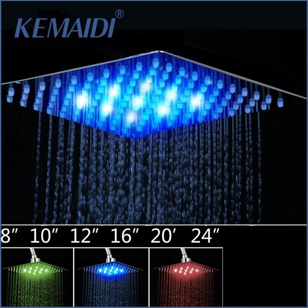 kemaidi 4681012 bathroom rain shower head high pressure led light shower head chuveiro do banheiro without arm
kemaidi 4681012 bathroom rain shower head high pressure led light shower head chuveiro do banheiro without arm