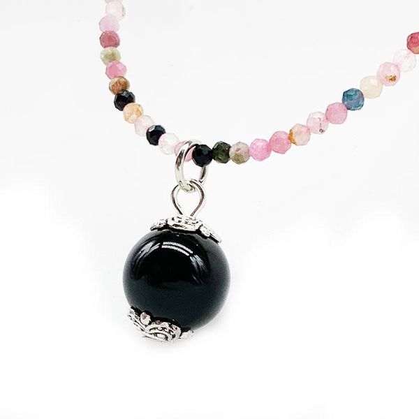 chokers quality jewelry 46cm faceted 2mm beads natural stone tourmaline crystal charm pendant women necklace for girl, Golden;silver 
chokers quality jewelry 46cm faceted 2mm beads natural stone tourmaline crystal charm pendant women necklace for girl, Golden;silver