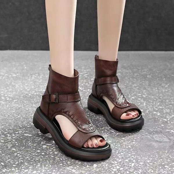 sandals ladies soft skin thick bottom roman retro open toe gladiator women sandalias de las mujeres, Black
sandals ladies soft skin thick bottom roman retro open toe gladiator women sandalias de las mujeres, Black