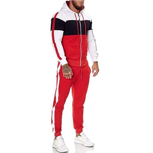 men's tracksuits fashion patchwork long sleeve zipper hooded sweatshirts pants two piece sets sports tracksuit casual ropa hombre#35, Gray
men's tracksuits fashion patchwork long sleeve zipper hooded sweatshirts pants two piece sets sports tracksuit casual ropa hombre#35, Gray
