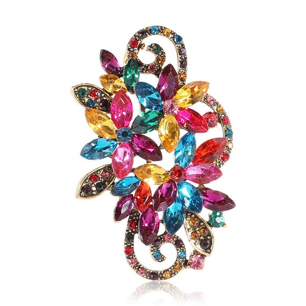 factory personality creativity new gorgeous colorful crystal glass flower brooch temperament women's clothing accessories christmas 
factory personality creativity new gorgeous colorful crystal glass flower brooch temperament women's clothing accessories christmas