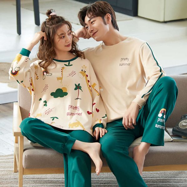 winter lovers' pajamas cotton long sleeve women's korean lovely suit can be worn outside spring and autumn men's fashion home, Black;red
winter lovers' pajamas cotton long sleeve women's korean lovely suit can be worn outside spring and autumn men's fashion home, Black;red