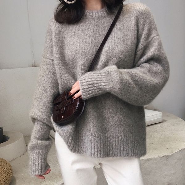 thick 2021 new oversize sweater women jumper autumn winter wool cashmere warm clothes pull femme hiver knitted hqu8, White;black
thick 2021 new oversize sweater women jumper autumn winter wool cashmere warm clothes pull femme hiver knitted hqu8, White;black