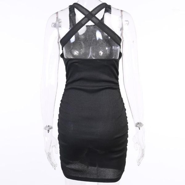spring autumn pleated women dress backless cross sleeveless solid color casual dresses, Black;gray
spring autumn pleated women dress backless cross sleeveless solid color casual dresses, Black;gray
