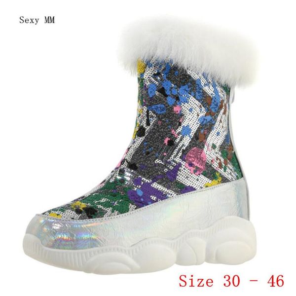 boots winter warm women mid calf shoes woman short botas femininas botte femme small plus size 30 - 46, Black
boots winter warm women mid calf shoes woman short botas femininas botte femme small plus size 30 - 46, Black