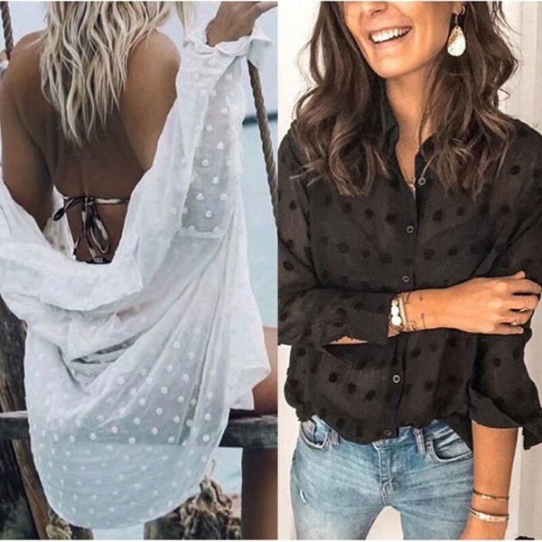 women's blouses & shirts fashion women mesh sheer t shirt see-through long sleeve pearl button transparent white t-shirt female
women's blouses & shirts fashion women mesh sheer t shirt see-through long sleeve pearl button transparent white t-shirt female