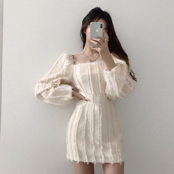 casual dresses long sleeve women spring mini dress elegant square neck slim solid color ladies korean elbise party ropa mujer, Black;gray
casual dresses long sleeve women spring mini dress elegant square neck slim solid color ladies korean elbise party ropa mujer, Black;gray