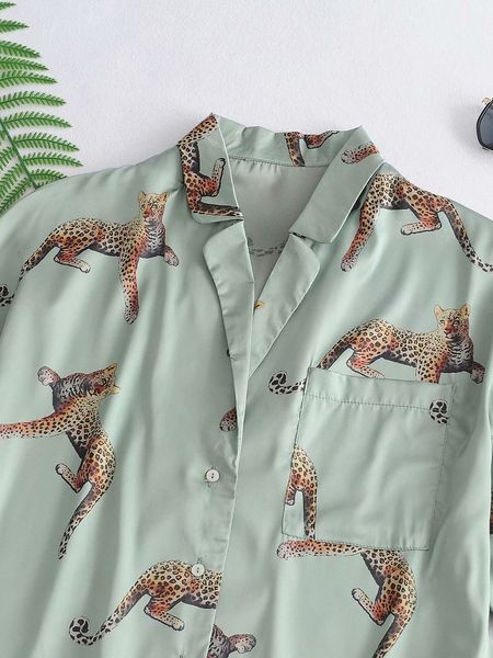 new 2021 women pajams animal printing leopard female sleepwear casual shorts set loungewear wome jatz, White
new 2021 women pajams animal printing leopard female sleepwear casual shorts set loungewear wome jatz, White