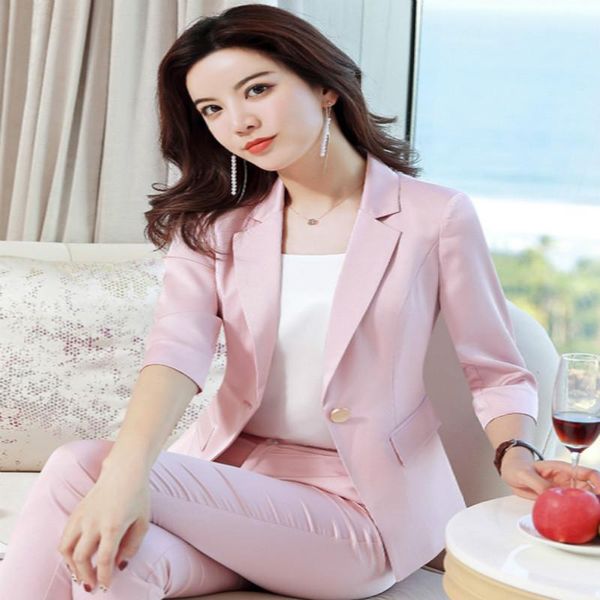 women's tracksuits pants suit female spring fashion ol professional slim temperament british wind casual small jacket two-piece, Gray
women's tracksuits pants suit female spring fashion ol professional slim temperament british wind casual small jacket two-piece, Gray