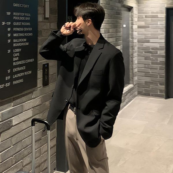 men's suits & blazers small suit jacket spring and autumn light mature wind trend high sense of leisure loose single, White;black
men's suits & blazers small suit jacket spring and autumn light mature wind trend high sense of leisure loose single, White;black