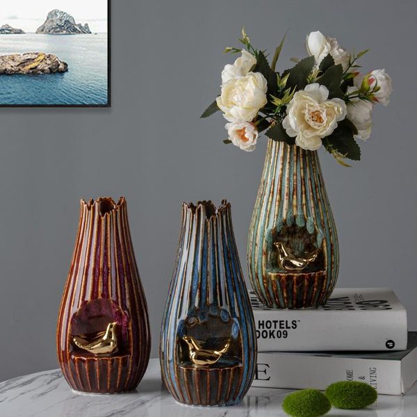 vases classic retro kiln turned 3d three-dimensional animal ceramic vase lovely golden bird art decoration small
vases classic retro kiln turned 3d three-dimensional animal ceramic vase lovely golden bird art decoration small