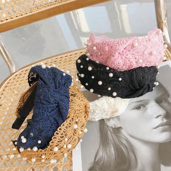 fashion hair accessories for women lace pearls hairband casual fresh color headband turban, Silver
fashion hair accessories for women lace pearls hairband casual fresh color headband turban, Silver
