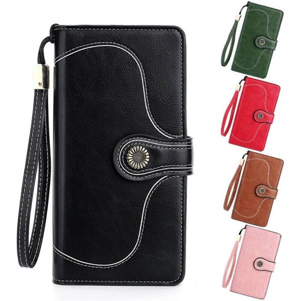 wallets 2021 est fashion women vantage oil wax leather wallet zipper clutch purse luxury long bag coin, Red;black
wallets 2021 est fashion women vantage oil wax leather wallet zipper clutch purse luxury long bag coin, Red;black