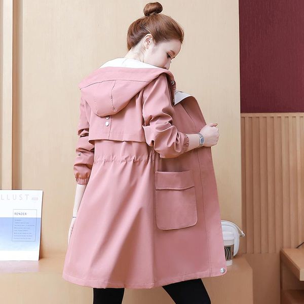 women's jackets spring fashion jacket womens coat autumn korean slim mid-length windbreaker hooded overcoat blue plus size female 3xl, Black;brown
women's jackets spring fashion jacket womens coat autumn korean slim mid-length windbreaker hooded overcoat blue plus size female 3xl, Black;brown