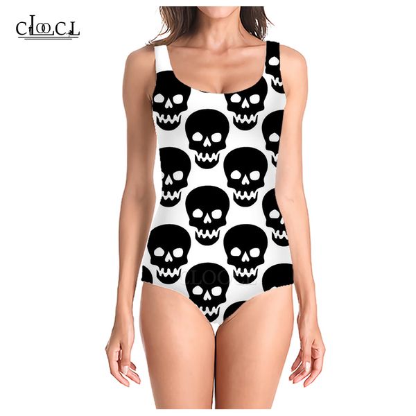 cloocl 2021 summer popular skull style 3d print sleeveless women swimsuit fashion casual swimsuit beach one piece swimwear, White;black
cloocl 2021 summer popular skull style 3d print sleeveless women swimsuit fashion casual swimsuit beach one piece swimwear, White;black