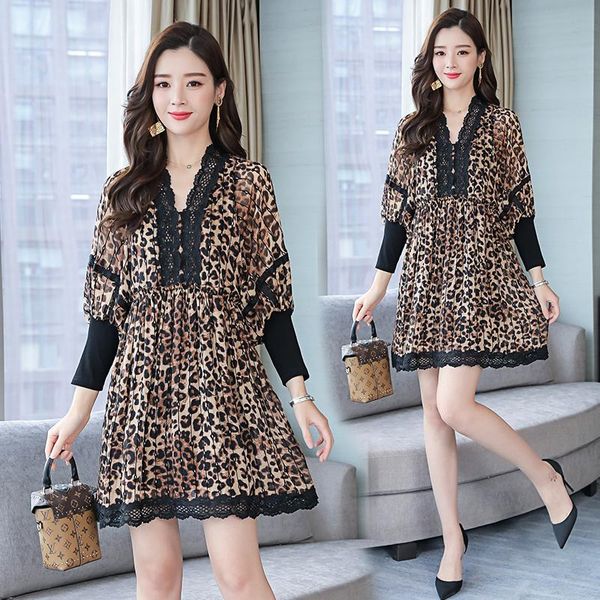 casual dresses 2021 for women mini dress women's clothing summer oversize leopard lace v neck vestido de mujer, Black;gray
casual dresses 2021 for women mini dress women's clothing summer oversize leopard lace v neck vestido de mujer, Black;gray