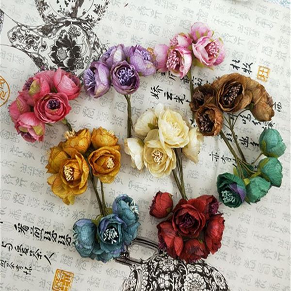 1 bouquet of 6 roses silk wedding flower house bouquet artificial decoration flower bride bridesmaid
1 bouquet of 6 roses silk wedding flower house bouquet artificial decoration flower bride bridesmaid