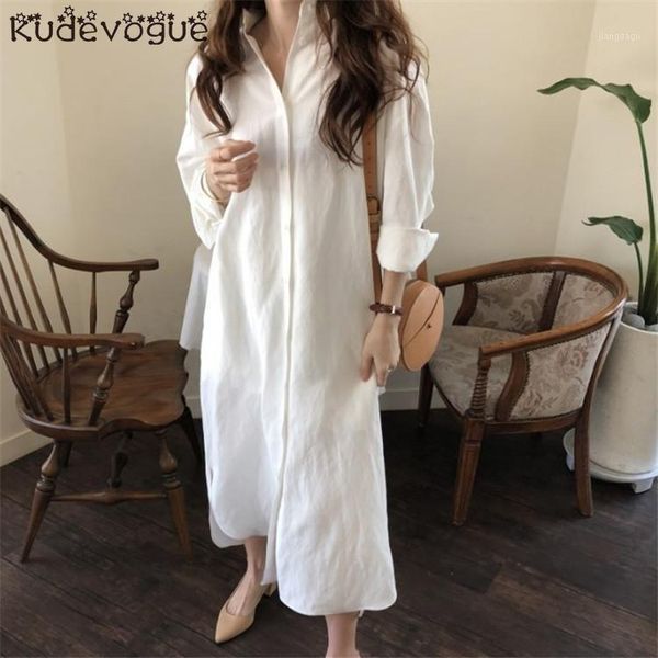 spring and autumn plus size loose shirt skirt long cotton linen blouse womens blouses women women's & shirts, White
spring and autumn plus size loose shirt skirt long cotton linen blouse womens blouses women women's & shirts, White