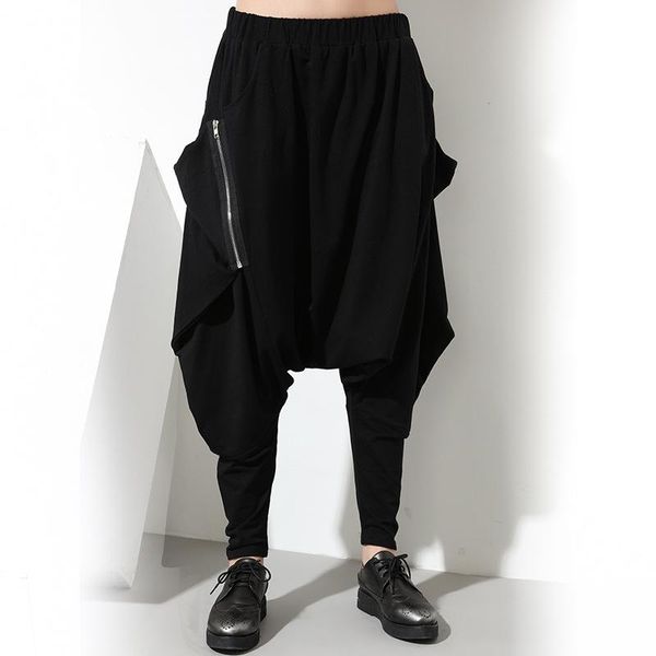 women's pants & capris superaen harlan female hip hop fashion zipper decoration loose solid black baggy women, Black;white
women's pants & capris superaen harlan female hip hop fashion zipper decoration loose solid black baggy women, Black;white