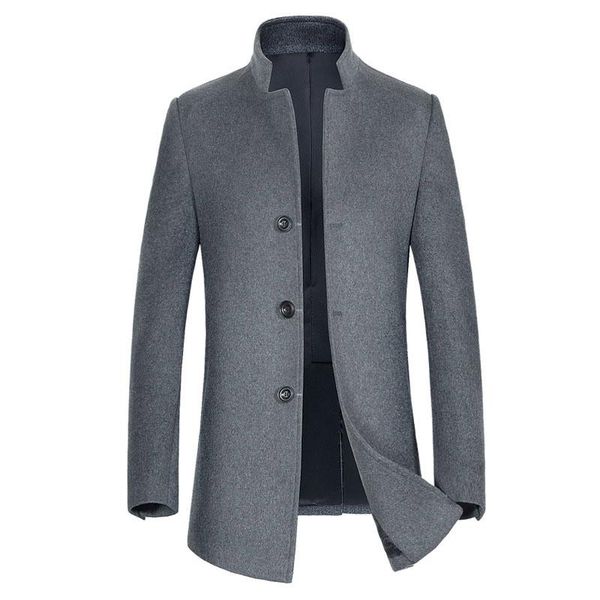 men's wool & blends 2021 m-3xl plus size coat men style business woolen trench coats male stand collar single breasted slim overcoat, Black
men's wool & blends 2021 m-3xl plus size coat men style business woolen trench coats male stand collar single breasted slim overcoat, Black