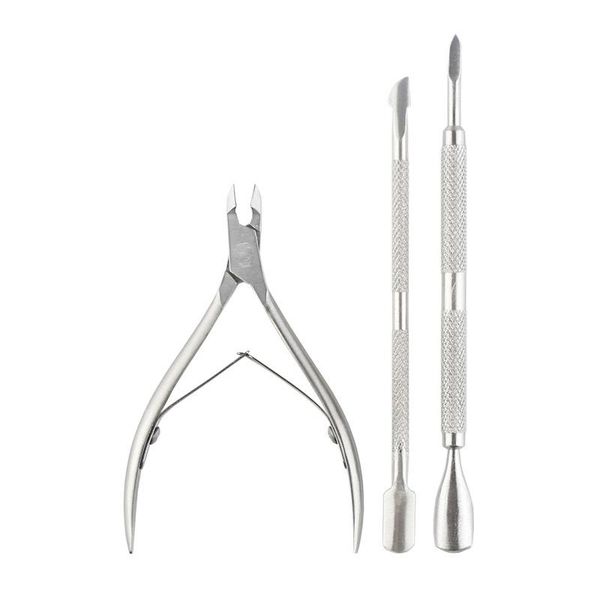 nail art kits 3 pcs golden stainless steel cuticle spoon pusher remover cutter oil dead skin clipper tweezer manicure tool kit
nail art kits 3 pcs golden stainless steel cuticle spoon pusher remover cutter oil dead skin clipper tweezer manicure tool kit