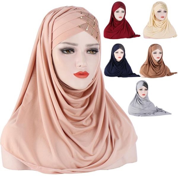 ethnic clothing forehead cross hair wrap scarf solid color glitter sequins jersey hijabs muslim headband women turban cap headscarf 2021, Red
ethnic clothing forehead cross hair wrap scarf solid color glitter sequins jersey hijabs muslim headband women turban cap headscarf 2021, Red