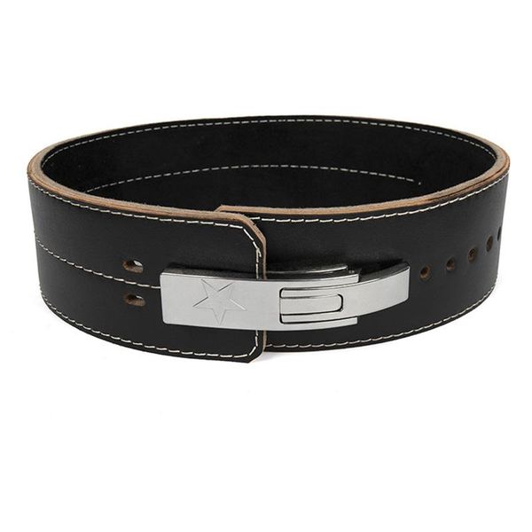 lever buckle fitness belt waist protection squat hard pull weightlifting training strength belt men leather, Black;gray
lever buckle fitness belt waist protection squat hard pull weightlifting training strength belt men leather, Black;gray