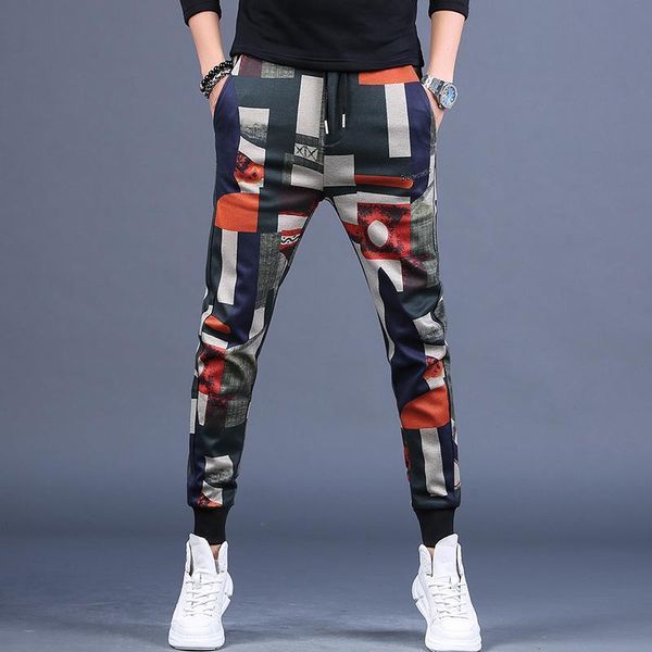 men's pants 2021 spring and autumn fashion casual korean color toe printed sports, Black
men's pants 2021 spring and autumn fashion casual korean color toe printed sports, Black