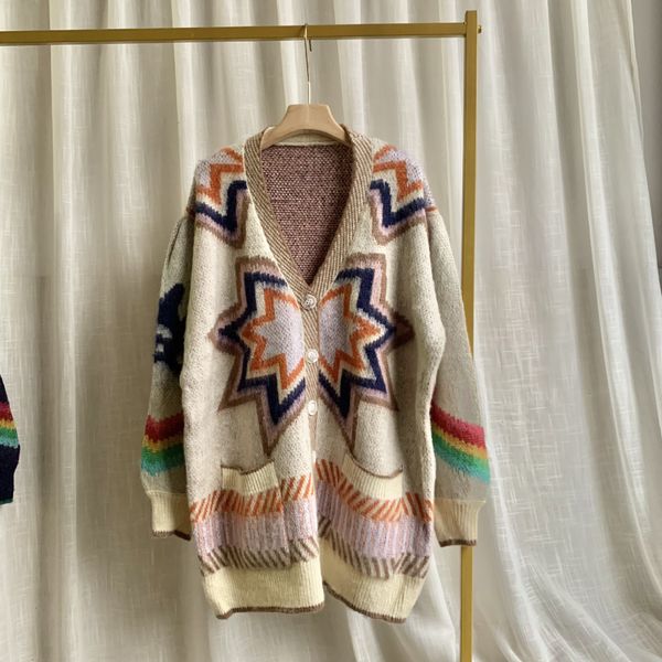 2021 brown/purple floral print sweaters for women autumn women's cardigan brand same style dh190, White;black
2021 brown/purple floral print sweaters for women autumn women's cardigan brand same style dh190, White;black