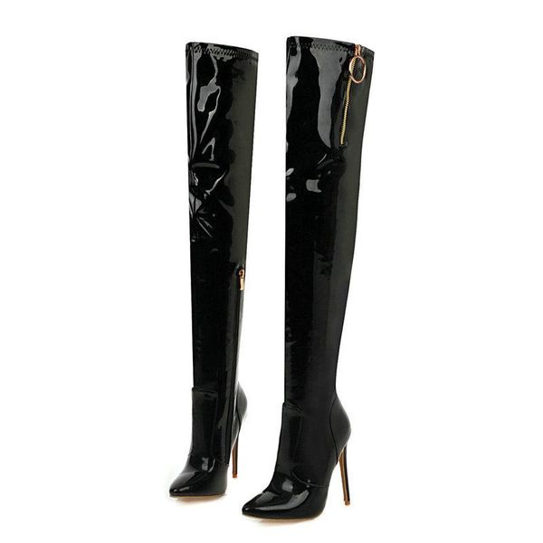 boots black red fashion zipper over the knee women pointed toe super high heel autumn winter shoes white
boots black red fashion zipper over the knee women pointed toe super high heel autumn winter shoes white