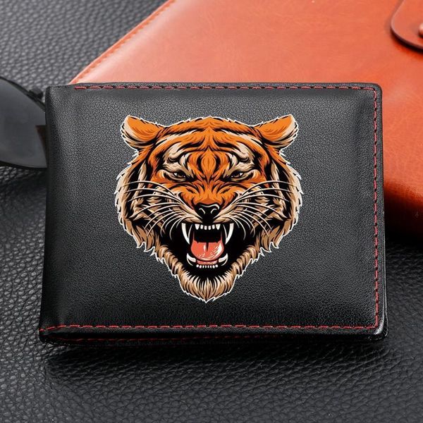 tiger design mens wallets fashion short bifold men wallet casual solid coin pocket male card holder, Red;black
tiger design mens wallets fashion short bifold men wallet casual solid coin pocket male card holder, Red;black