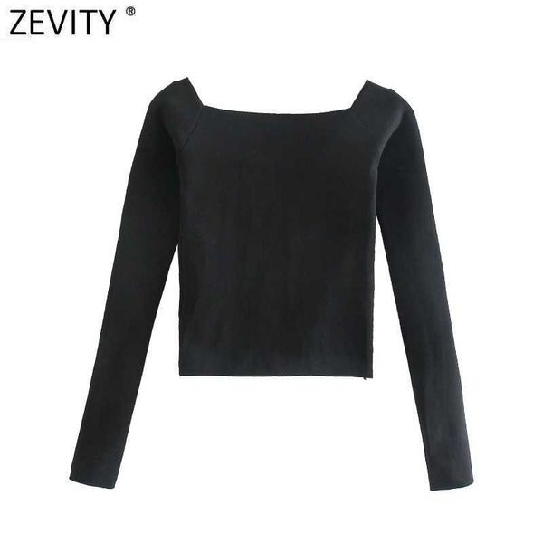 zevity women simply slash neck long sleeve chic camis tank lady black white knitted vest slim t-shirt casual crop sw846 210603
zevity women simply slash neck long sleeve chic camis tank lady black white knitted vest slim t-shirt casual crop sw846 210603