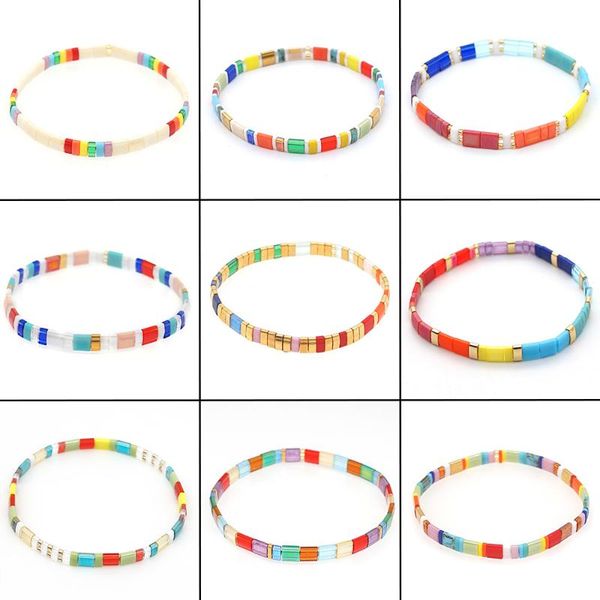 beaded, strands simple rainbow multi-layered bracelet for women colorful bohemian ethnic tila bead couple dating 2021 trend friend gift, Black
beaded, strands simple rainbow multi-layered bracelet for women colorful bohemian ethnic tila bead couple dating 2021 trend friend gift, Black