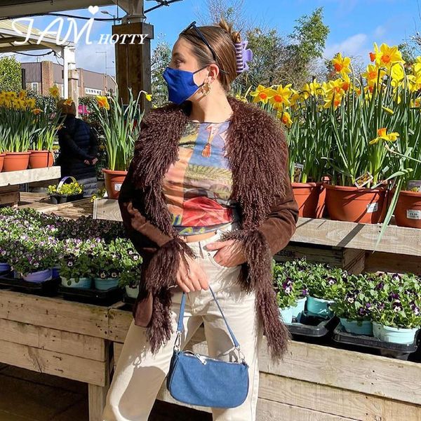 women's jackets iamty feather patchwork suede cardigan women elegant oversize down retro trench coat autumn winter y2k outerwear, Black;brown
women's jackets iamty feather patchwork suede cardigan women elegant oversize down retro trench coat autumn winter y2k outerwear, Black;brown