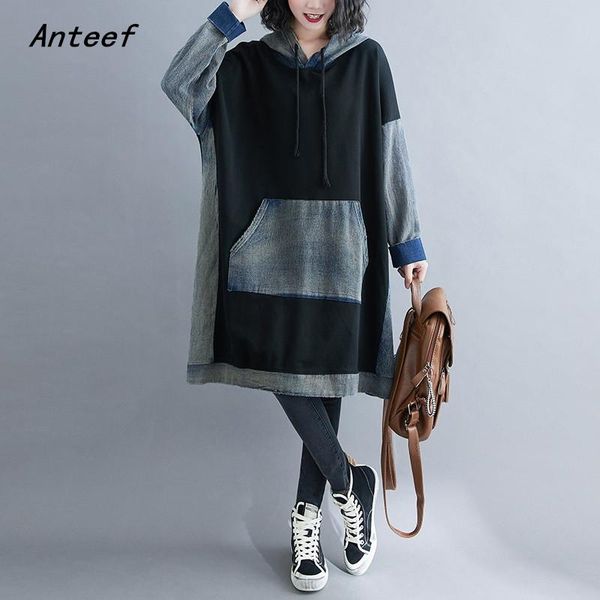 casual dresses long sleeve plus size denim vintage women loose midi autumn winter sweatshirt dress elegant clothes 2021 ladies, Black;gray
casual dresses long sleeve plus size denim vintage women loose midi autumn winter sweatshirt dress elegant clothes 2021 ladies, Black;gray