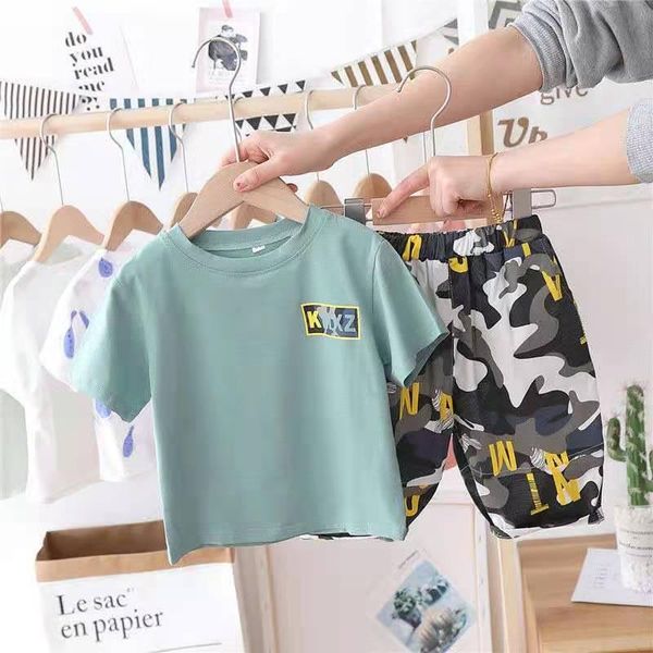 clothing sets boys summer set kids boy short sleeve camouflage pants 2pc suits baby t-shirt casual shorts children outfit, White
clothing sets boys summer set kids boy short sleeve camouflage pants 2pc suits baby t-shirt casual shorts children outfit, White