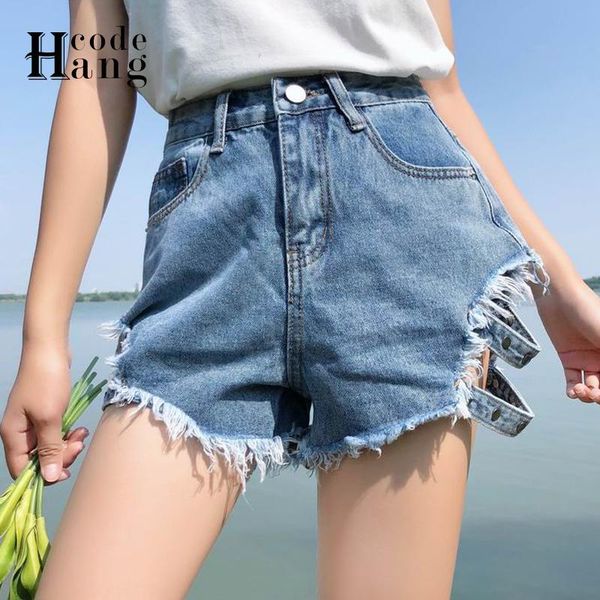 women's shorts hangcode summer women high waist hole tassel jeans casual female fashion blue black denim korean girl bottoms, White;black
women's shorts hangcode summer women high waist hole tassel jeans casual female fashion blue black denim korean girl bottoms, White;black