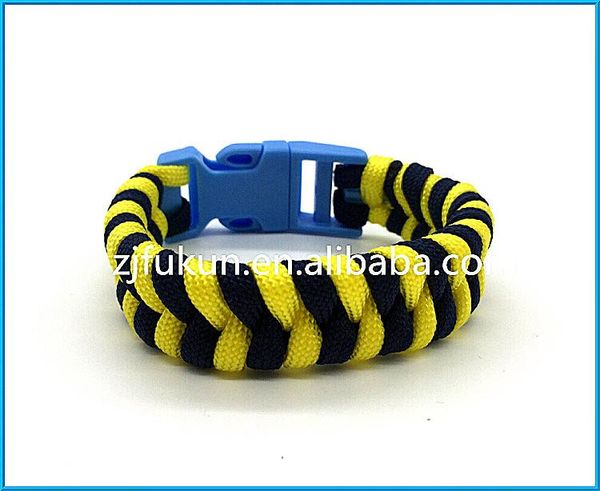 tennis custom children multi-color handmade weave survival paracord bracelet plastic buckle, Golden;silver
tennis custom children multi-color handmade weave survival paracord bracelet plastic buckle, Golden;silver