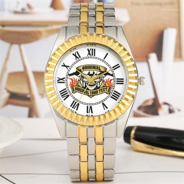 punk skull custom design men's watch quartz stainless steel wristwatch casual fashion sliver gold mens watches ver hombres wristwatches, Slivery;brown
punk skull custom design men's watch quartz stainless steel wristwatch casual fashion sliver gold mens watches ver hombres wristwatches, Slivery;brown
