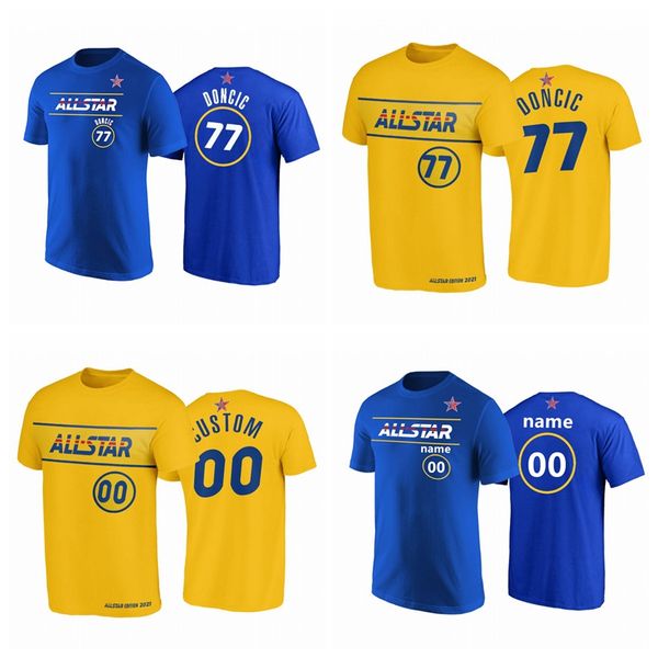 2021 all-star luka kristaps porzingis doncic t-shirt blue gold western conference dallas mavericks men basketball uniform, Black;red
2021 all-star luka kristaps porzingis doncic t-shirt blue gold western conference dallas mavericks men basketball uniform, Black;red