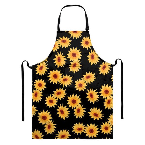 women lady cooking kitchen apron black yellow floral restaurant home adjustable cooking chef bib aprons dress with pocket
women lady cooking kitchen apron black yellow floral restaurant home adjustable cooking chef bib aprons dress with pocket