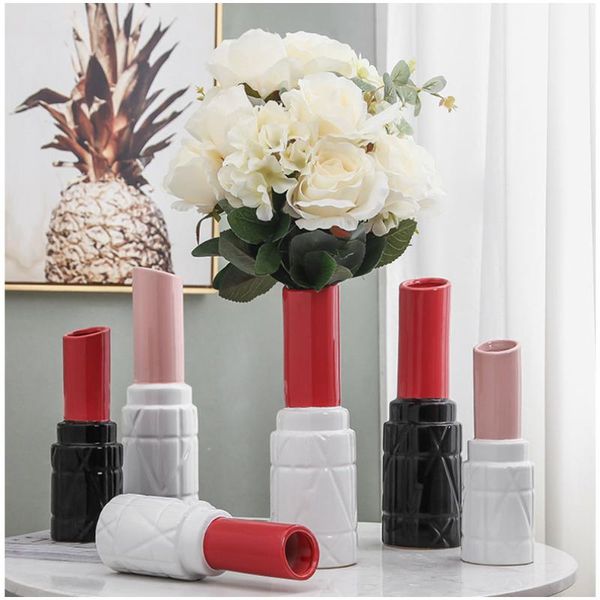 vases flower vase home decoration lipstick ceramic holder and table arts decorative art&craft room
vases flower vase home decoration lipstick ceramic holder and table arts decorative art&craft room