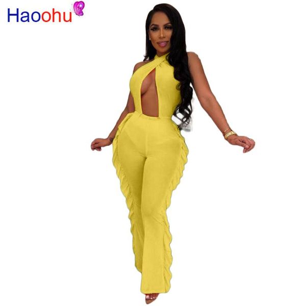 women's jumpsuits & rompers haoohu mesh sheer jumpsuit summer beach overalls one piece outfit body holllow out backless ruffle womens, Black;white
women's jumpsuits & rompers haoohu mesh sheer jumpsuit summer beach overalls one piece outfit body holllow out backless ruffle womens, Black;white