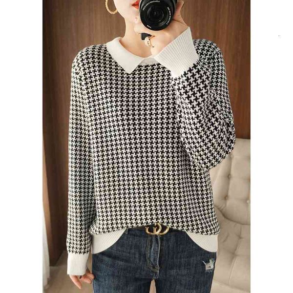 women's sweaters casual female sweater 2021 spring, cotton doll, knitted shirt, slim plus korean size, White;black
women's sweaters casual female sweater 2021 spring, cotton doll, knitted shirt, slim plus korean size, White;black