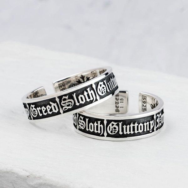 cluster rings catholic seven deadly sins silver ring hip hop trendy male domineering retro single couple tail jewelry accessories, Golden;silver
cluster rings catholic seven deadly sins silver ring hip hop trendy male domineering retro single couple tail jewelry accessories, Golden;silver