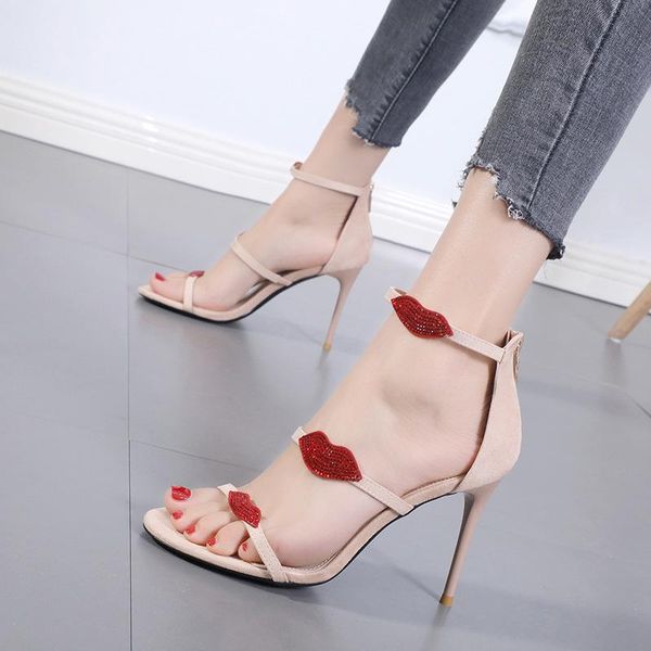 female sandal 2021 women's velvet shoes strappy heels girls new suede rhinestone stiletto high elastic band summer comfort, Black
female sandal 2021 women's velvet shoes strappy heels girls new suede rhinestone stiletto high elastic band summer comfort, Black