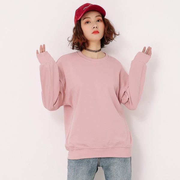 women's hoodies & sweatshirts spring long-sleeved sweatshirt loose solid color casual large 2021 pink pullover at185010, Black
women's hoodies & sweatshirts spring long-sleeved sweatshirt loose solid color casual large 2021 pink pullover at185010, Black